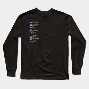 Seventeen Kpop Merch Design Long Sleeve T-Shirt